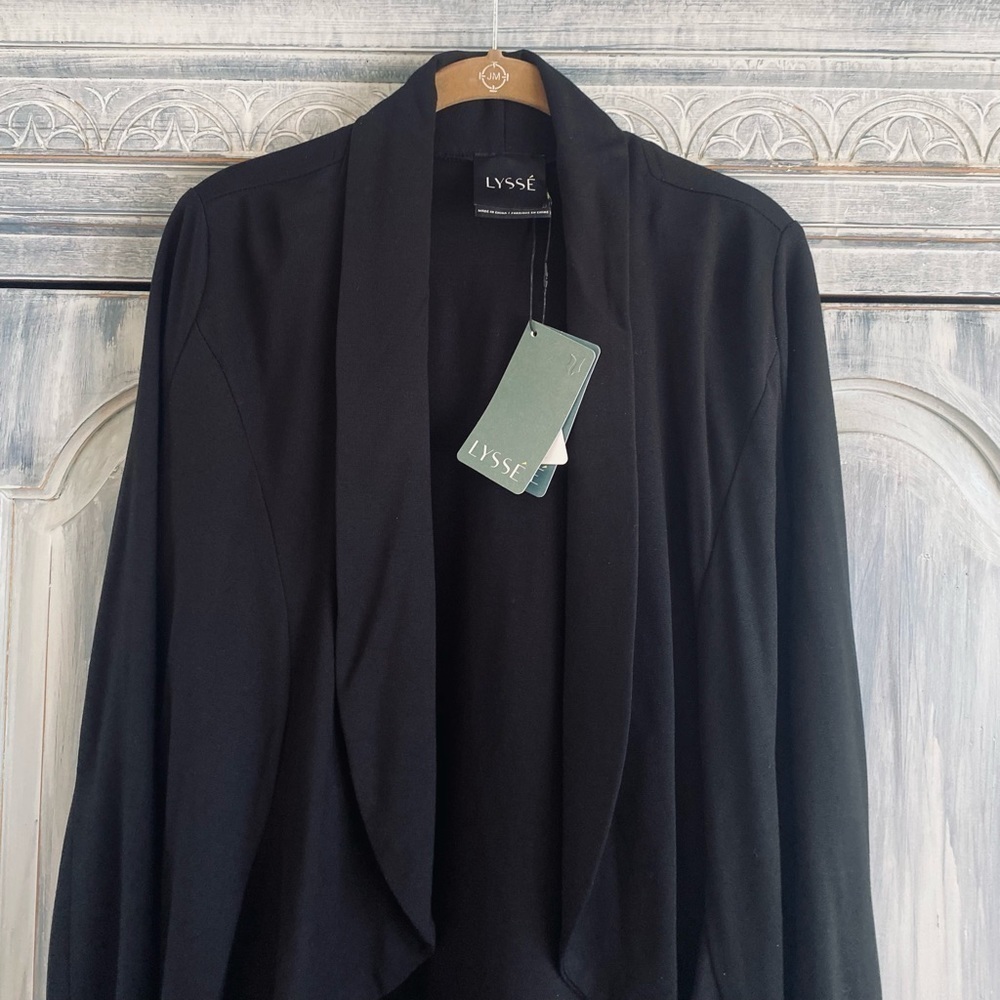 LYSSE Split Waterfall Drape Cardigan - Picture 3 of 10